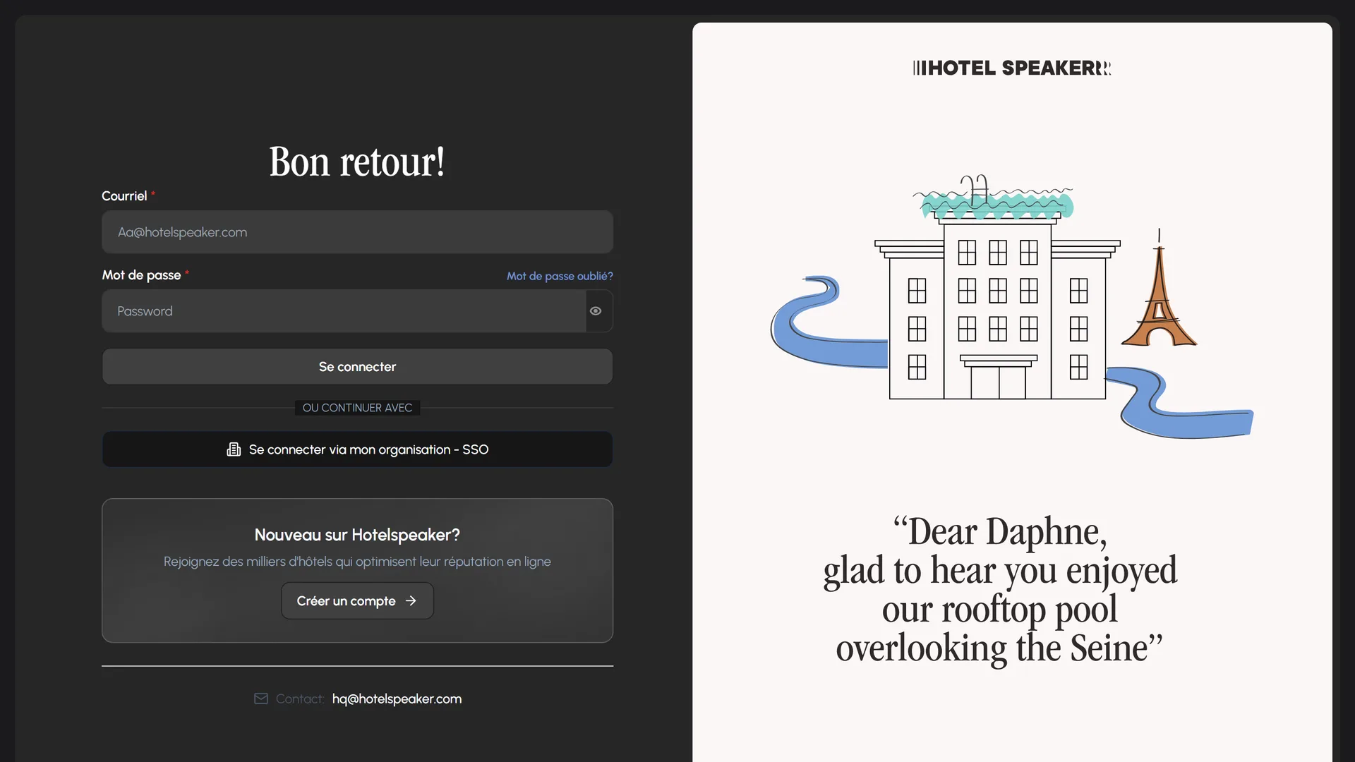 Aperçu du projet Hotelspeaker
