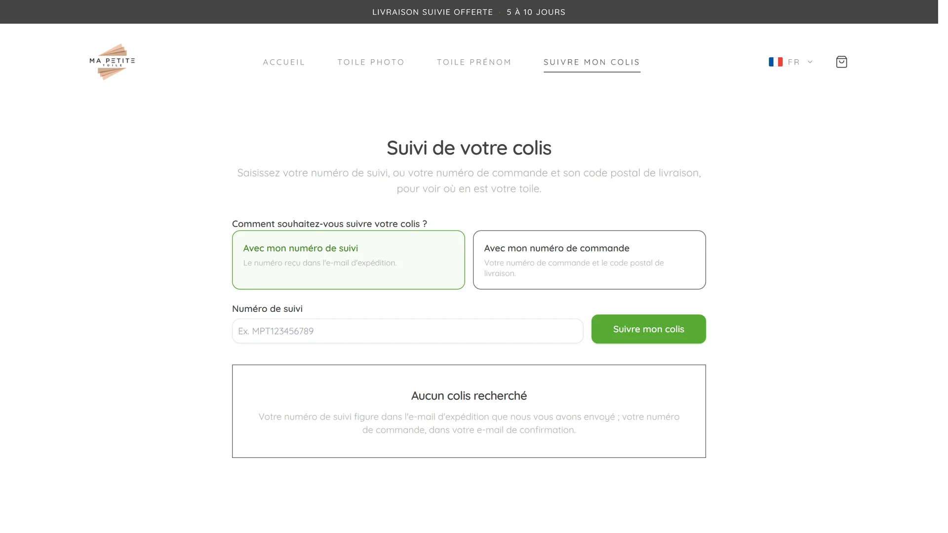 Suivi de commande